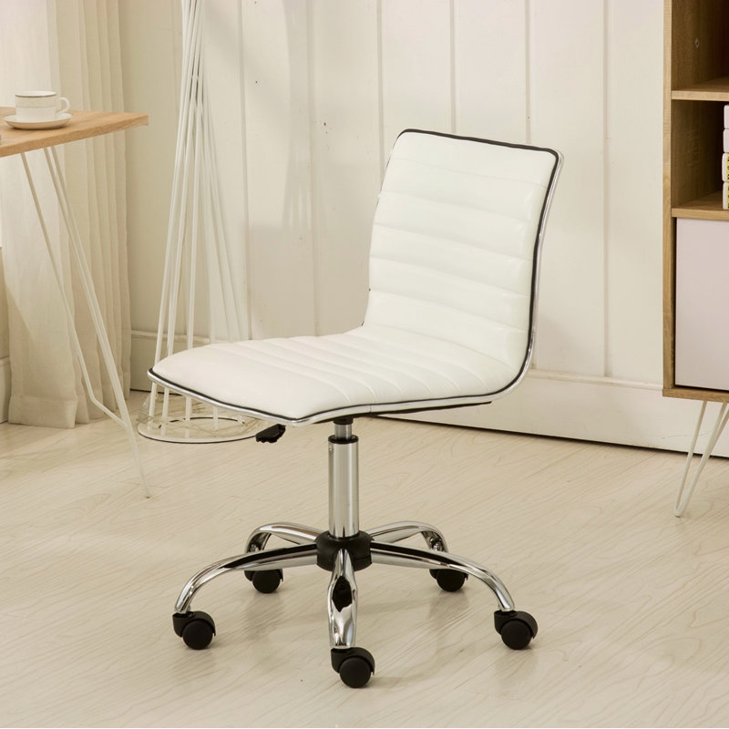 Chaise de bureau Chromel, Blanc
