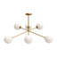 Lustre linéaire moderne Spoutnik 6 lumières Luanda-66310795