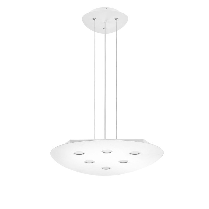 Triangolo 6 - Light LED Geometric Pendant, White