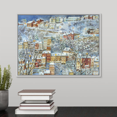 « one wintry night » par jess hager, peinture sur toile