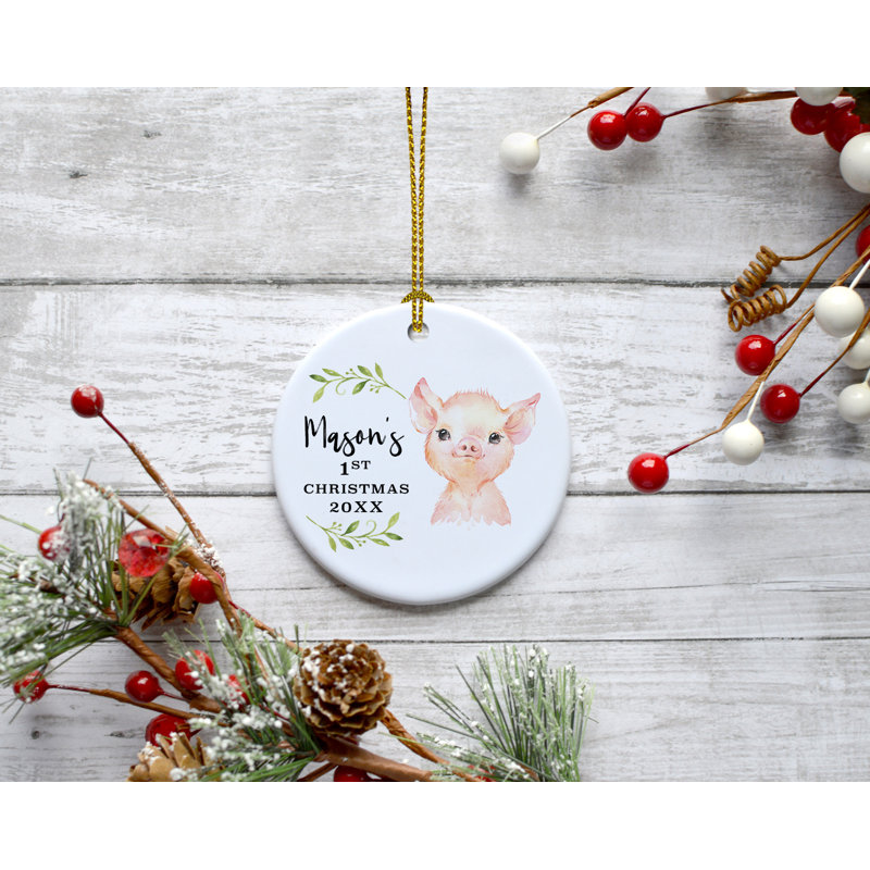 Ornement boule en porcelaine