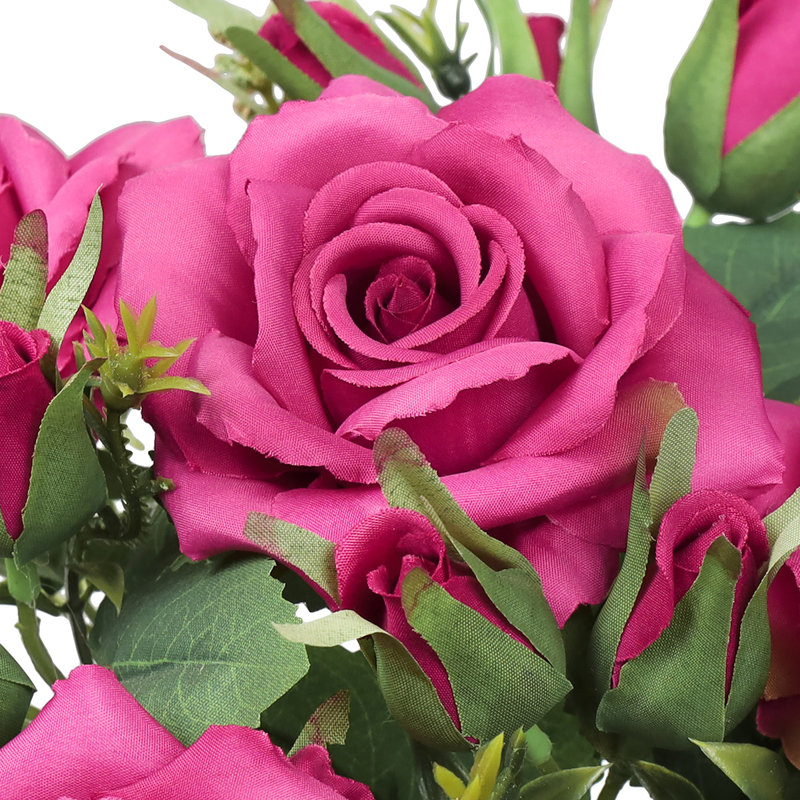 Bouquet de petites fleurs artificielles, Fuchsia