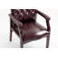 Chaises d'invité de réception en cuir avec siège et accoudoirs rembourrés Fauteuil de direction ergonomique à dossier moyen pour salle d'attente-1087296057