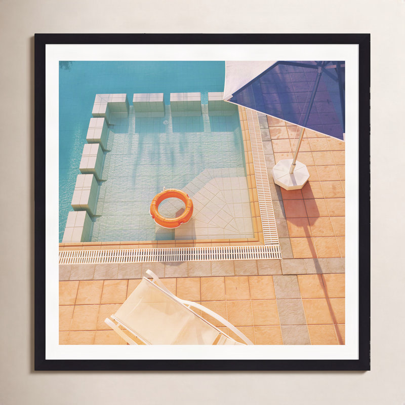 «Andreas Cassia Beck Piscine par Cassia Beck», reproduction sur toile tendue, H 20 po x l 20 po x P 0,75 po, Oui