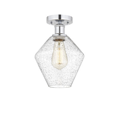 Plafonnier semi-encastré en verre Amylea