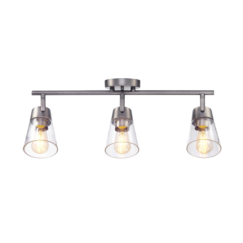 Bismark 24'' 3 -Light Fixed Track Track Kit with Dimmable and Adjustable Head
