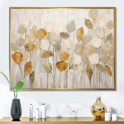 Beige Botanical Impressions II - Abstract Botanicals Wall Decor