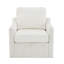 Fauteuil pivotant avec tissu chenille doux-1167631025