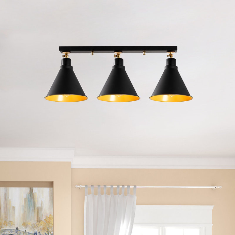 Plafonnier semi-encastré 3 lumières 28,35 po Excalibur