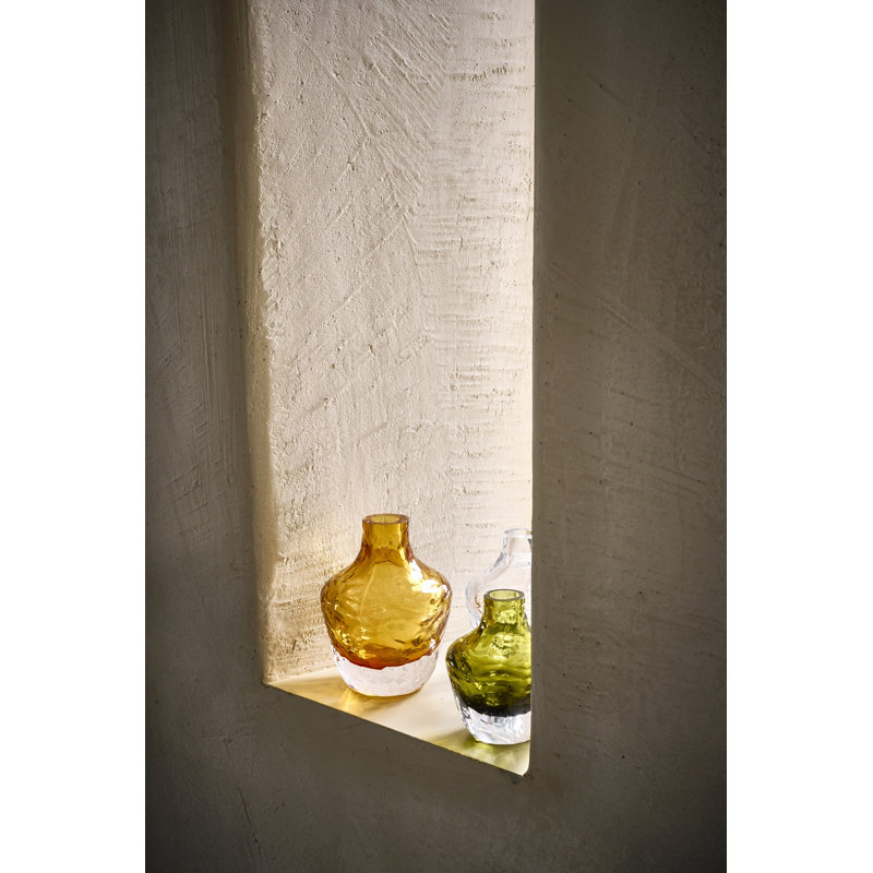 Vase en verre Alexes Prisma, 5.02" H x 3.93" W x 3.93" D, Clear