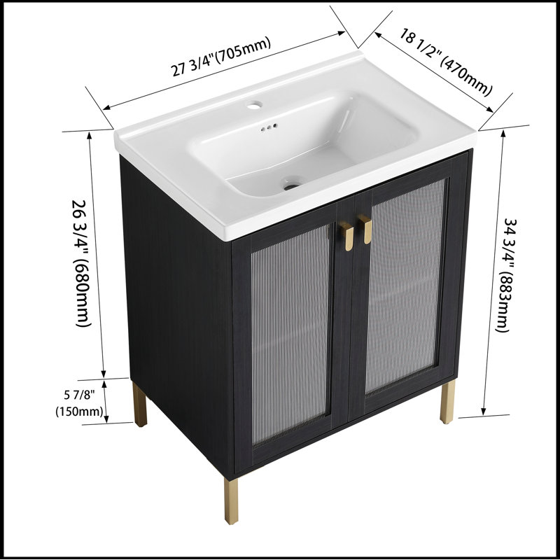 Meuble-lavabo simple avec plateau 27,80 Diljan