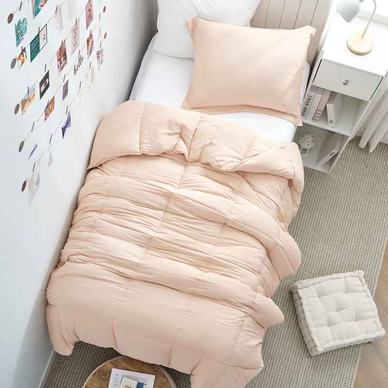 843249116589, Twin XL Comforter + 1 Standard Sham, Beige