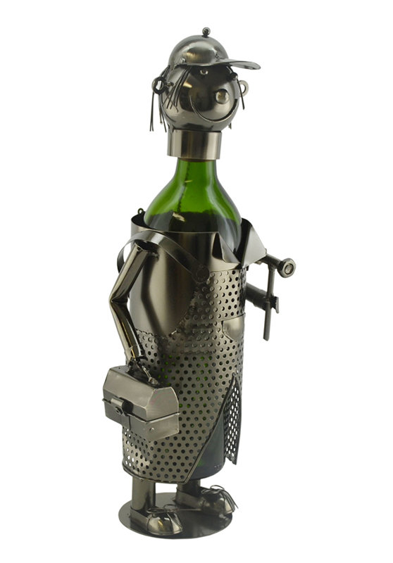 Tabletop Wine Bottle Rack in Silver