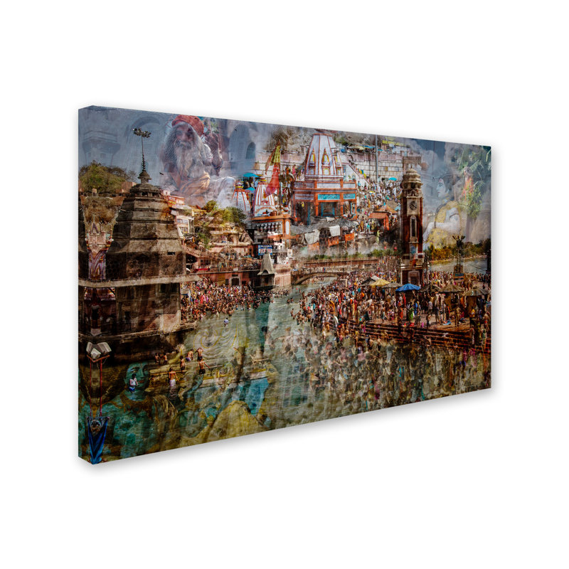 « sainte inde », reproduction d’impression sur toile tendue, H 12 po x l 19 po