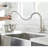 RENIST Pull Down Spray Kitchen Faucet