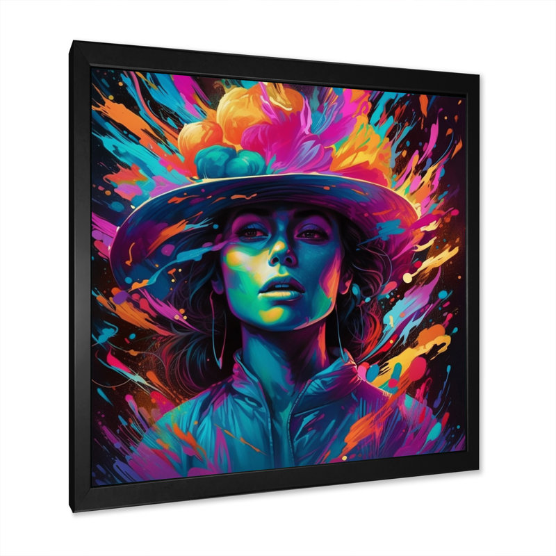 Artistic Darkness, reproduction d'art sur toile, Cadre noir, H 16 po x l 16 po x P 1 po