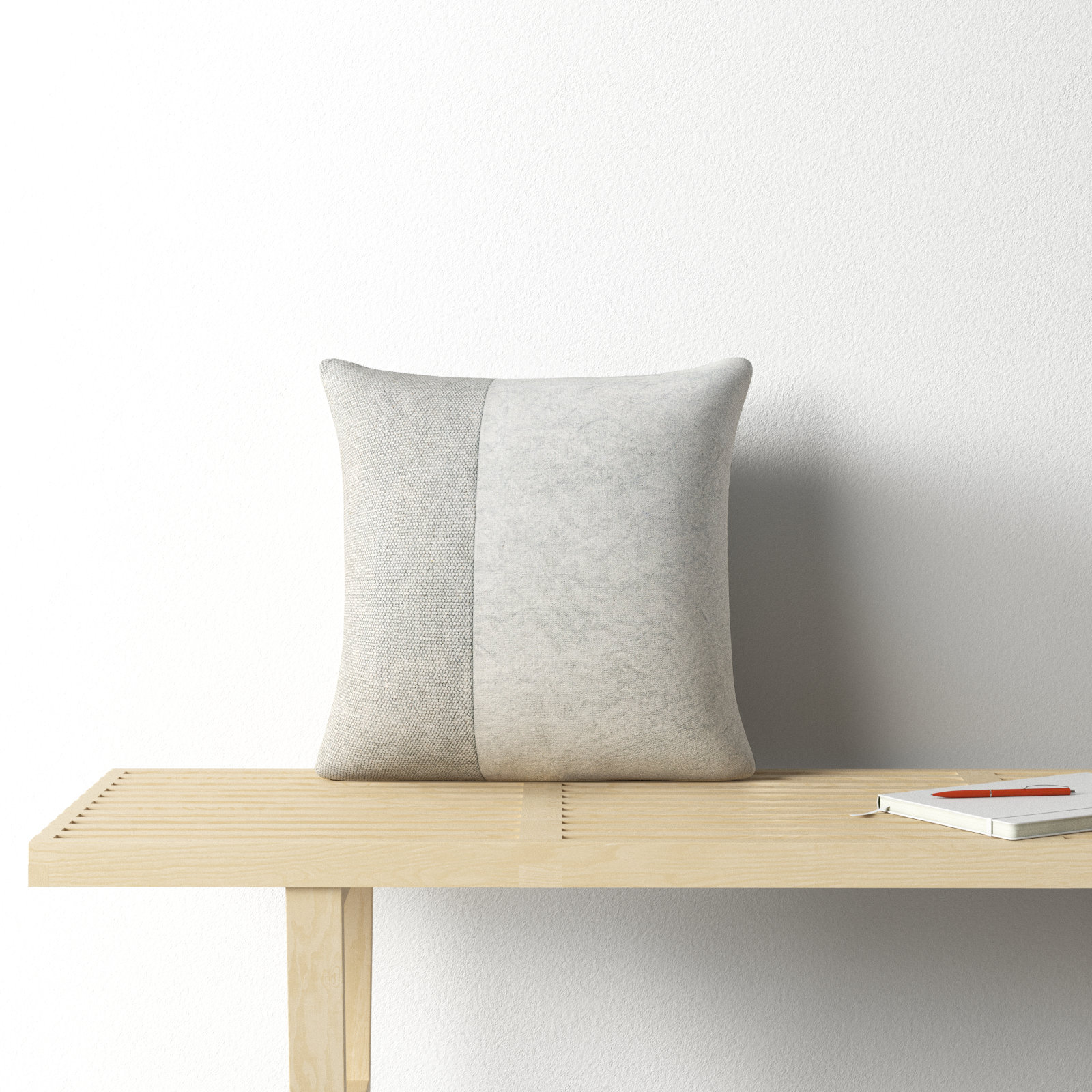 Janesa Cotton Throw Pillow, 20" x 20", Pillow Cover Only - No Insert