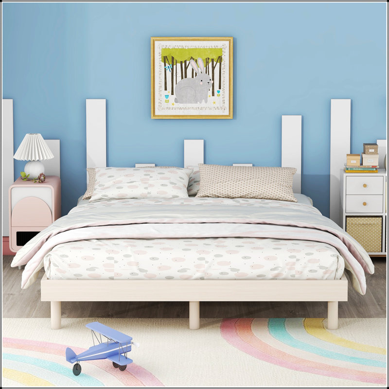 Modern Design Floating Platform Bed Frame With Clean Lines And Sturdy Construction For A Contemporary Bedroom, Full