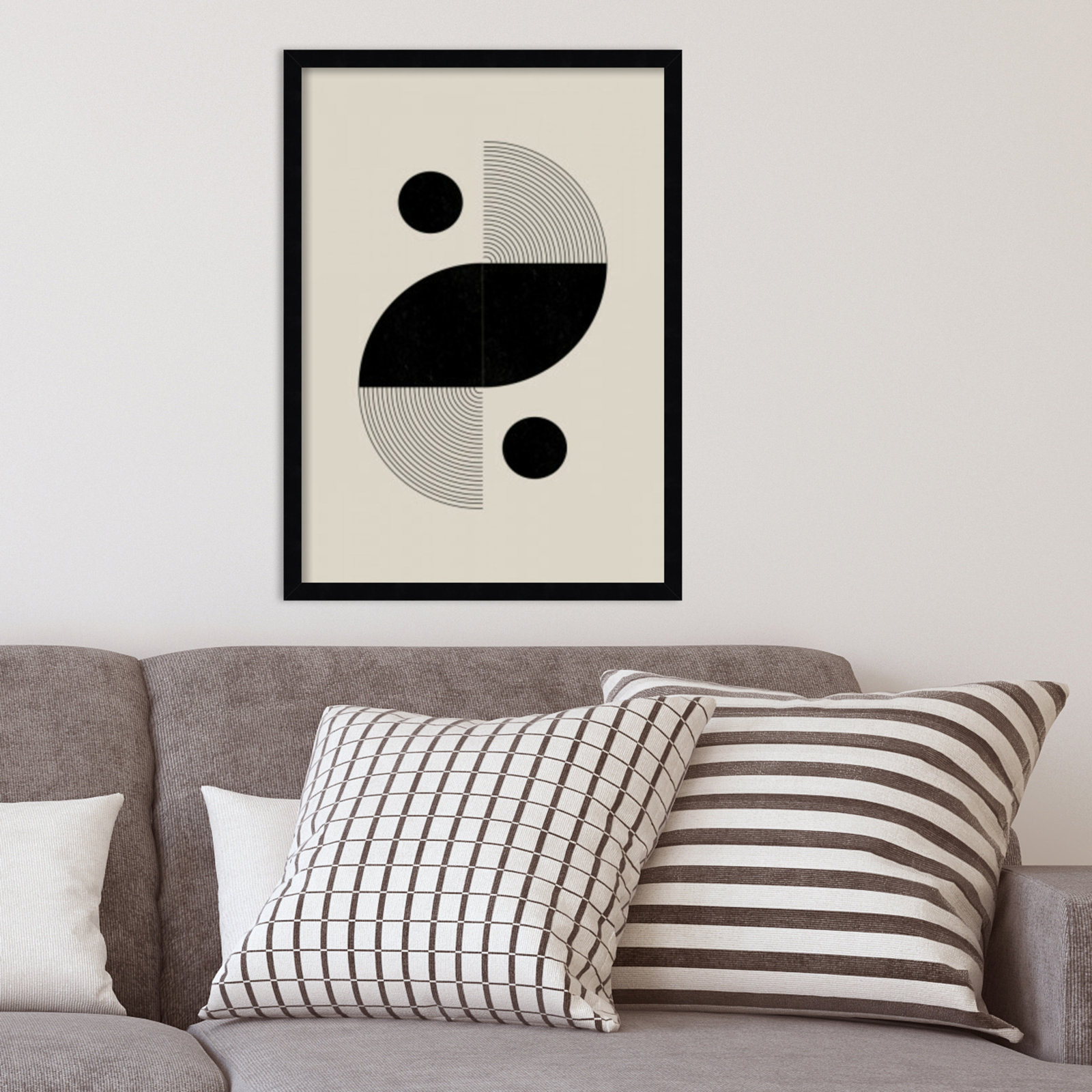 Aceton "BaB No. 3" Print, Black, 25" H x 18" W x 1" D