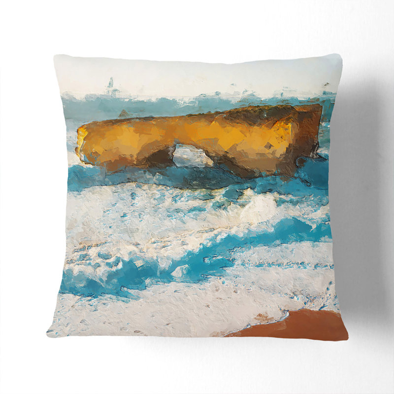 Square Throw Cushion, 55cm H x 55cm W x 20cm D, Black