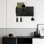Porte-clés mural et organisateur de courrier avec 5 crochets, tablette de rangement pour clés, courrier et articles essentiels, maison de ferme rustique