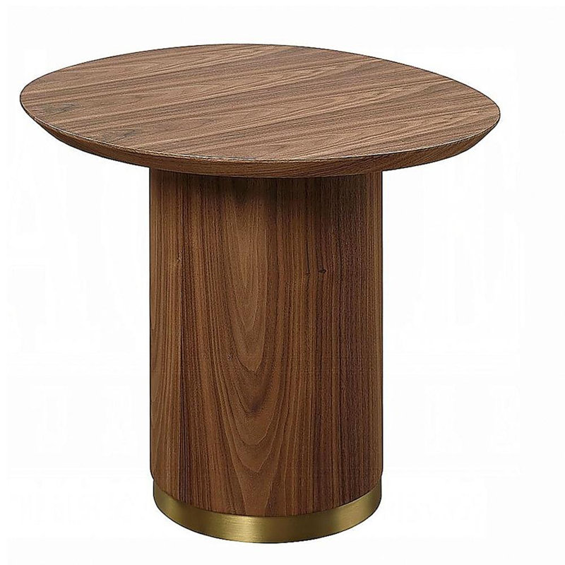 Table d'appoint en bois noyer
