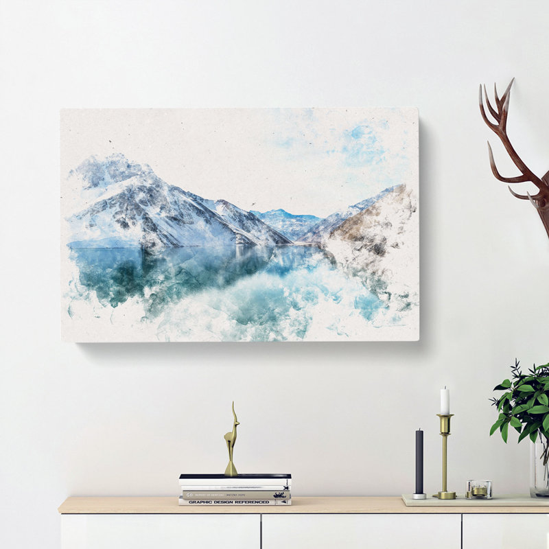 El Yeso Dam Reservoir In Chile - Wrapped Canvas Print, 60cm H x 91cm W x 3cm D