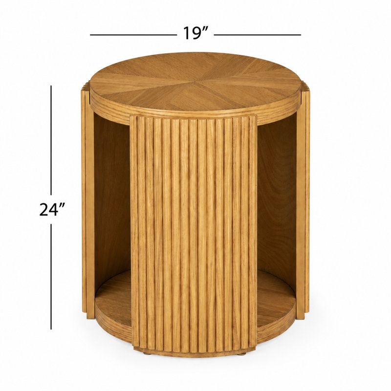 Table d'appoint en chêne Sterling Wheated