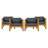 Set of 4 Patio Lounge Chair-178145277