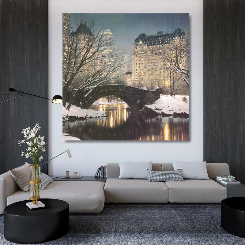 Twilight in Central Park, 36" H x 36" W