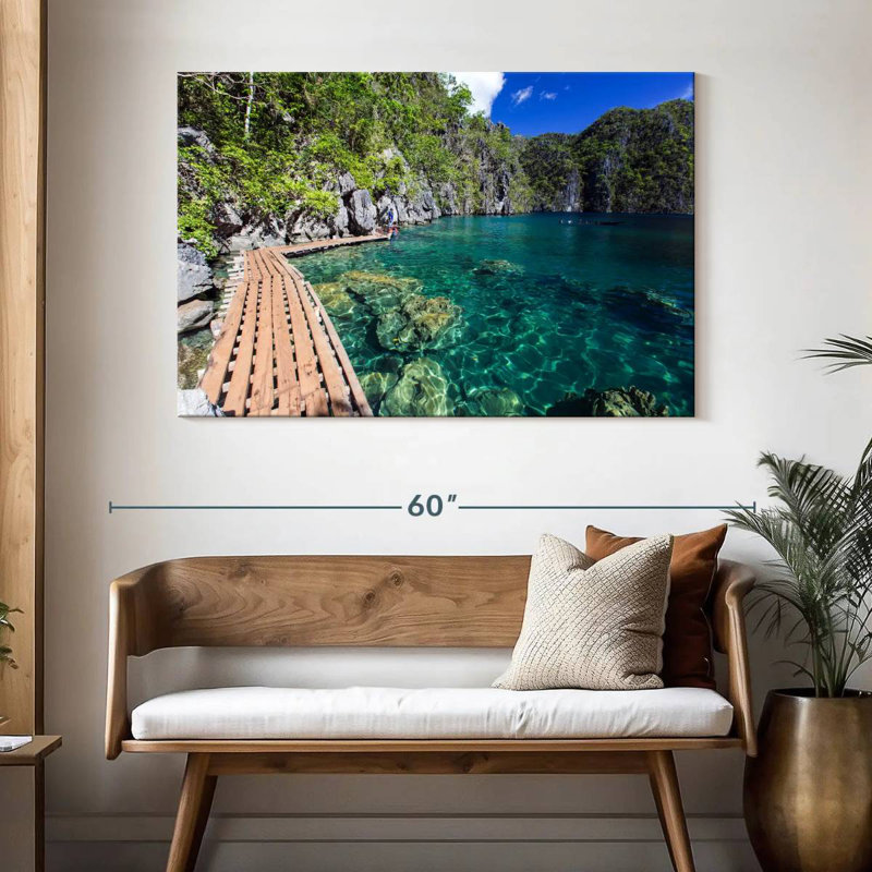 Lac Alvord Kayangan Island, H 32 po x l 48 po