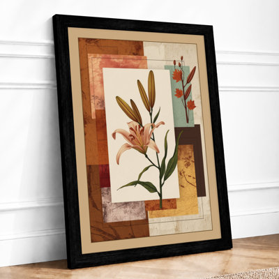 Collage Study Botanical - Framed Print