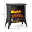 Poêle électrique 18 po avec effet de flamme 1400W Costway