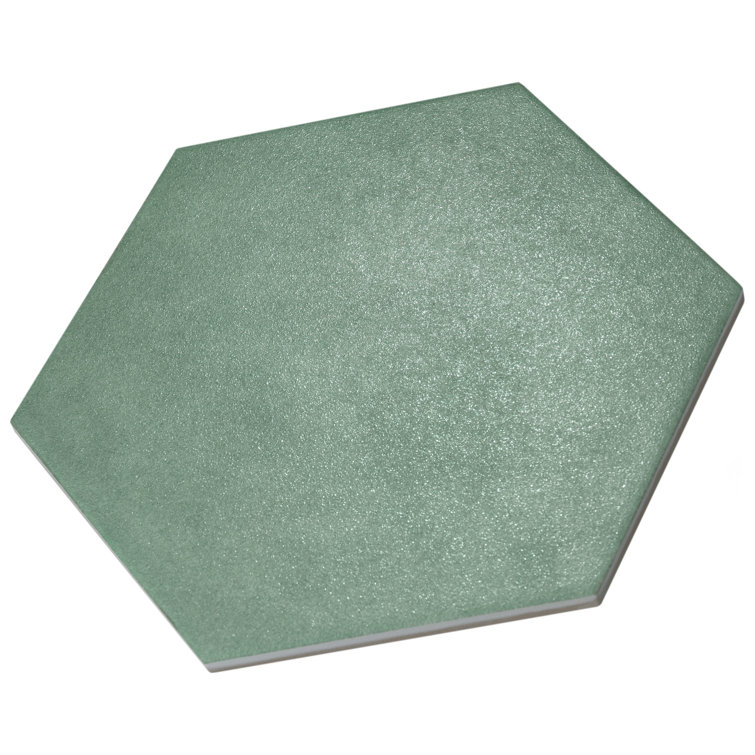 Matter Hex 7.88" x 9" Porcelain Stone Look Floor and Wall Tile