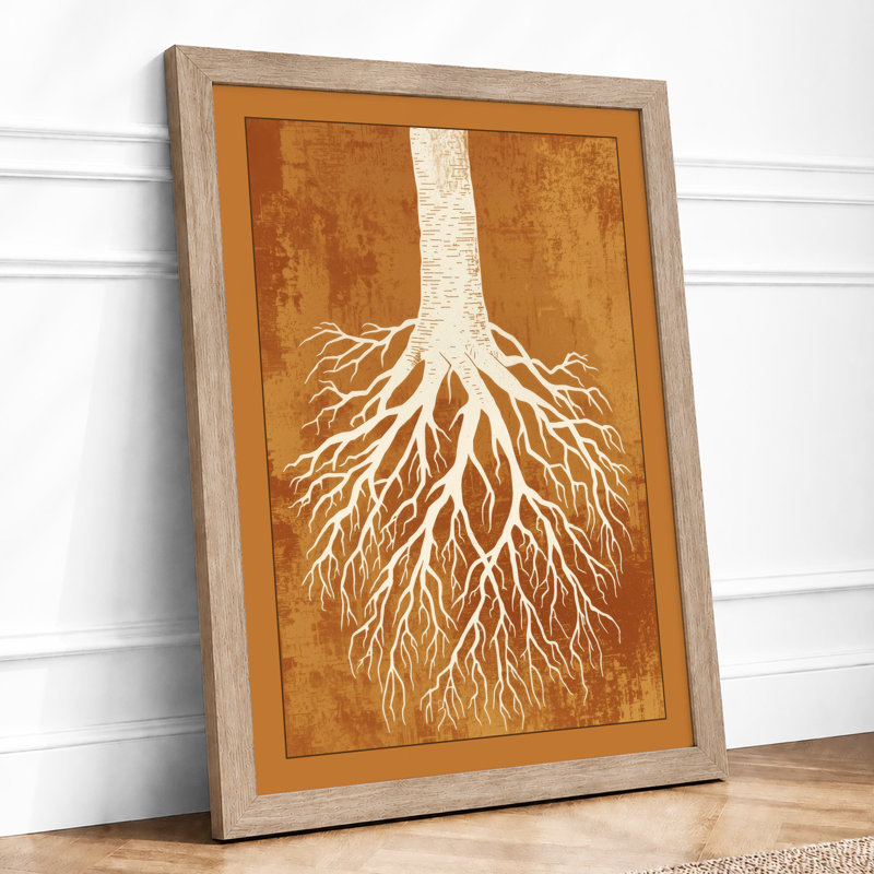 Rooted Foundation Botanical - Framed Print, Oak, A3 - 42.0 x 29.7 cm