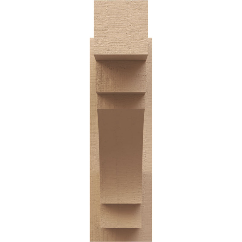Bois de cèdre brut Merced Block TimberThane Perspector, brun clair, H 32 po x l 6 po x P 26 po