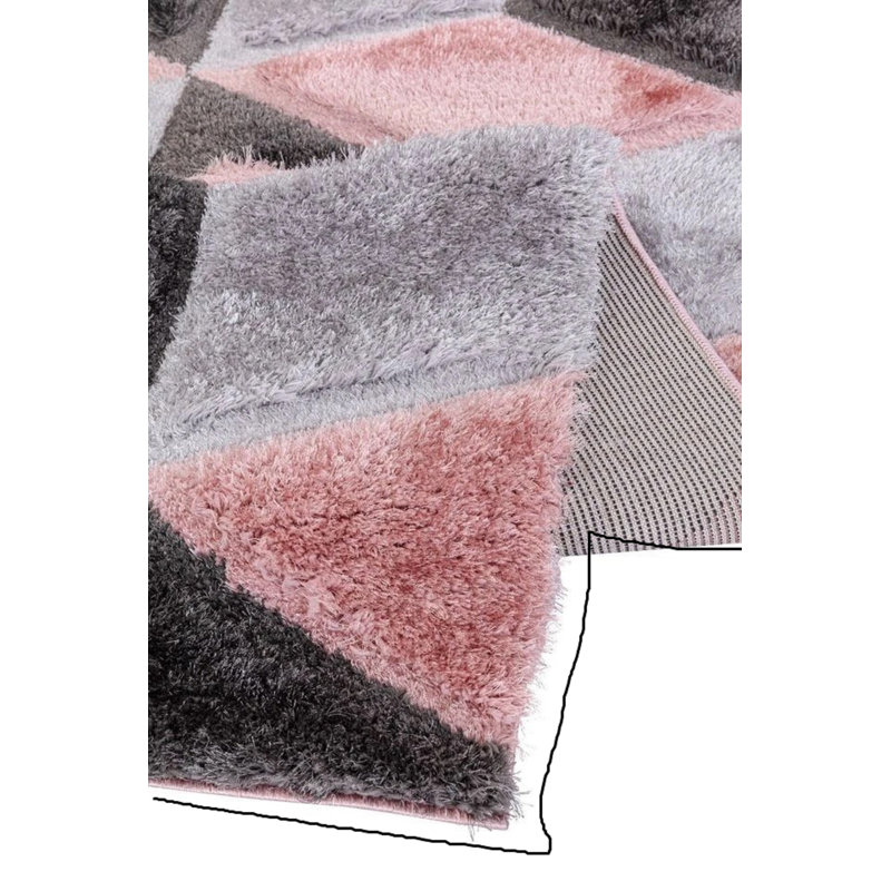 Modern Large Shaggy Rug Hallway Living Room Area Rug Bedroom Carpet Mat, Rectangle 160 x 230 cm