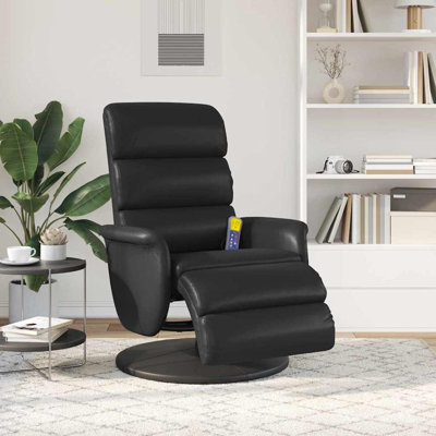 71 cm Wide Faux Leather Swivel Recliner