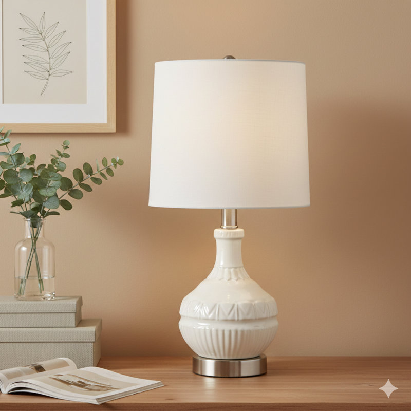 Gypsy Embossed Boho Table Lamp