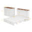 Grand lit escamotable avec tiroirs, blanc