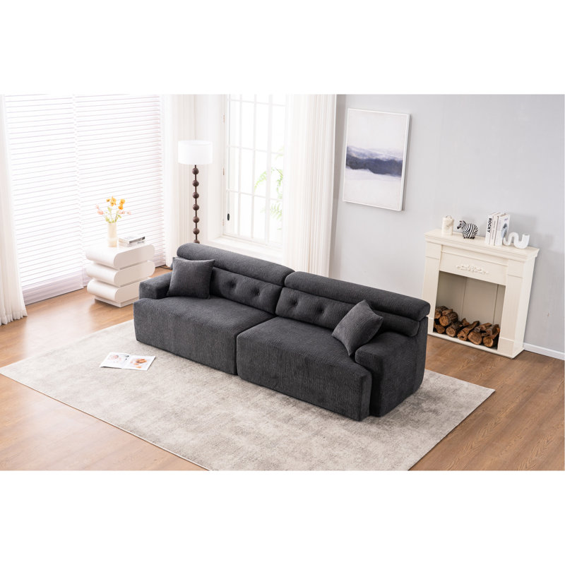 Compression avec ressorts pour des rassemblements familiaux plus relaxants, Chenille grise foncée