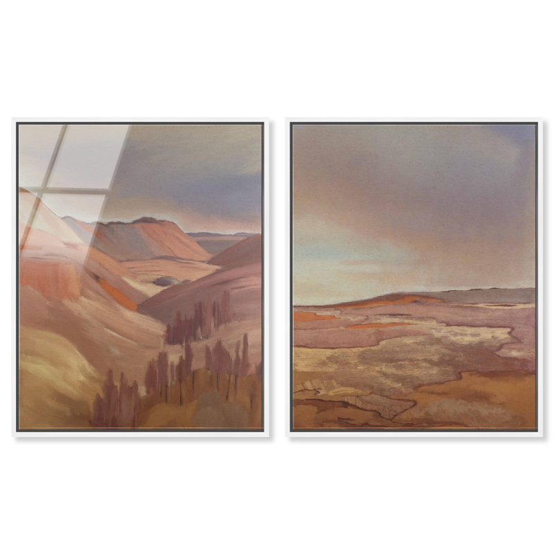 Collected Views Set High-Gloss Acrylic Glass Wall Art Landscape & Nature Print by Oliver Gal, Ready to Hang, 16 x 20