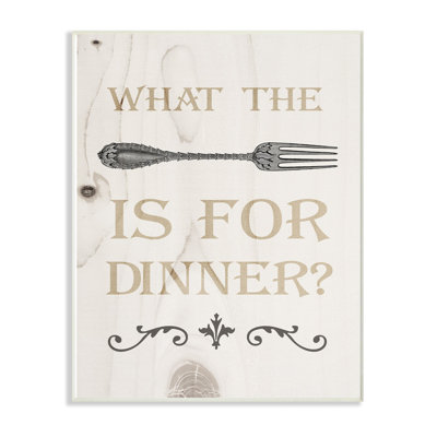 «What The Fork» par Daphne Polselli, reproduction d'art graphique sur bois