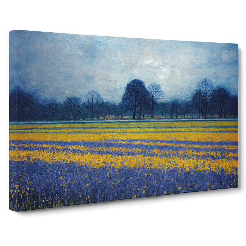 Ravishing Bluebell Field - Wrapped Canvas