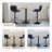 Lirah Vegan Leather Swivel Adjustable Height Upholstered Bar & Counter Stools-750099286-768059507