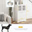 Armoire de rangement pour animaux avec bols surélevés pour chien