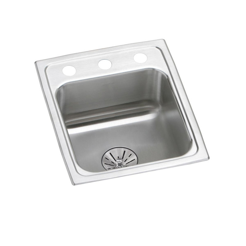 Évier de cuisine à montage sur plan Classic L 17 po x l 15 po avec accessoires