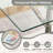 Rectangle Tempered Glass Pedestal Dining Set-589171366-589171386-589171384