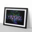Neon Flamingos in Abstract - Framed Print-55727553-55727554