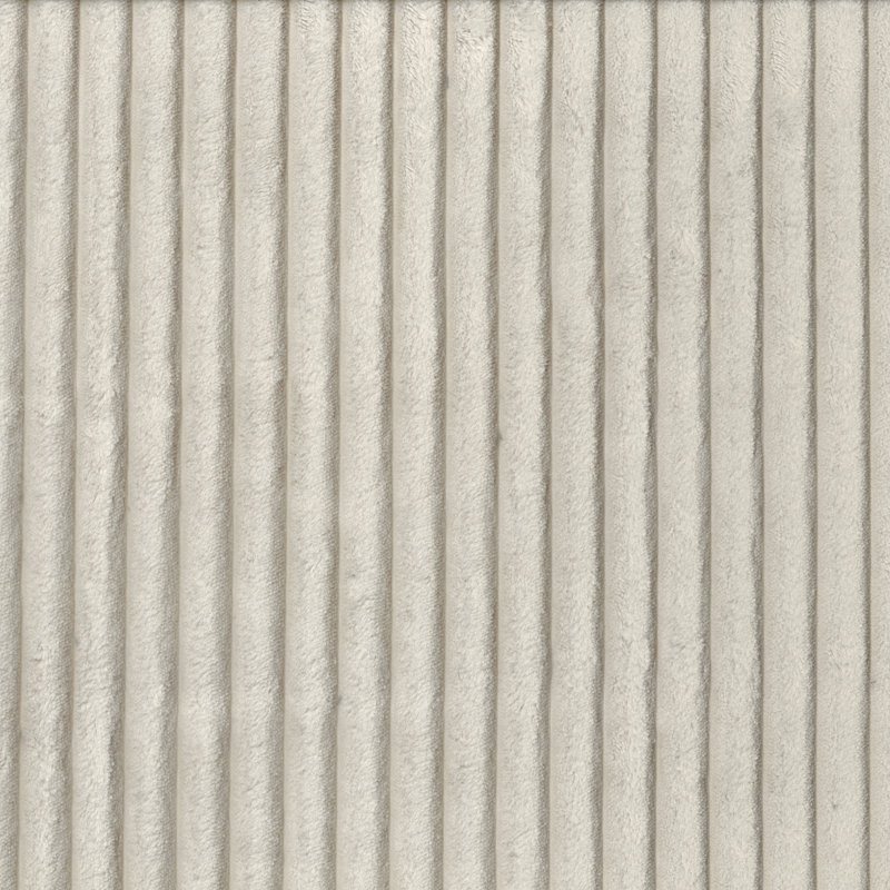 Canapé modulaire moderne en velours côtelé avec dossier réglable et 7 coussins Brinsley, Velours côtelé beige